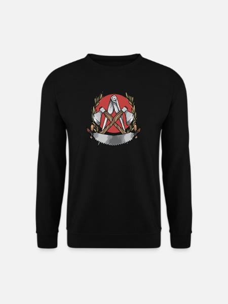 Zimmermann I Zunft Wappen Wanderschaft Motiv für - Unisex Pullover - Schwarz