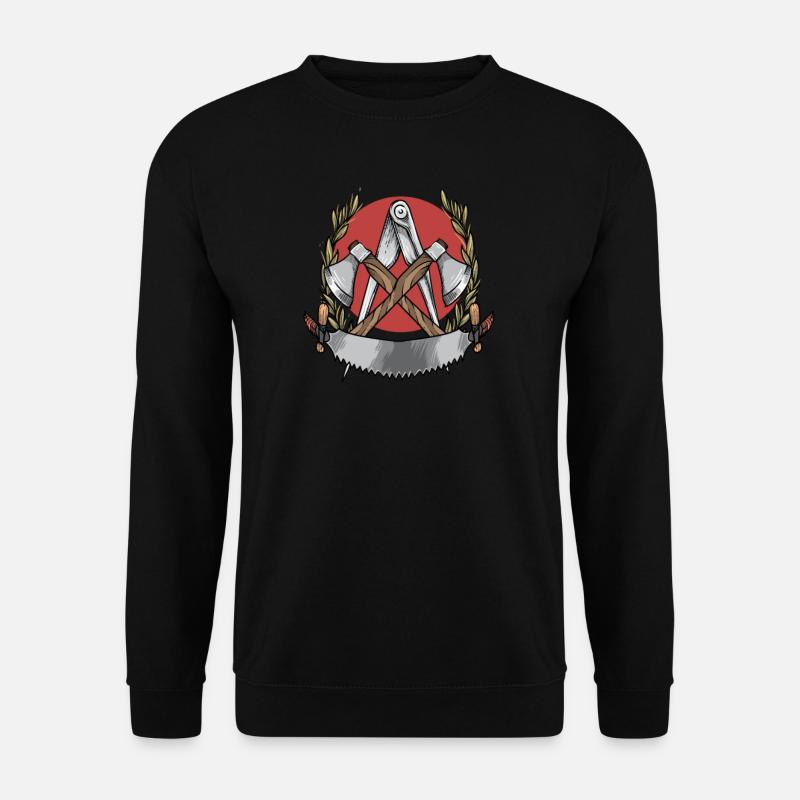 Zimmermann I Zunft Wappen Wanderschaft Motiv für - Unisex Pullover - Schwarz