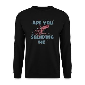 Meeresbiologie Qualle Ozean Wal Krabbe Tintenfisch - Unisex Pullover - Schwarz - Vorne - Alina (178cm) & Michal (187cm)