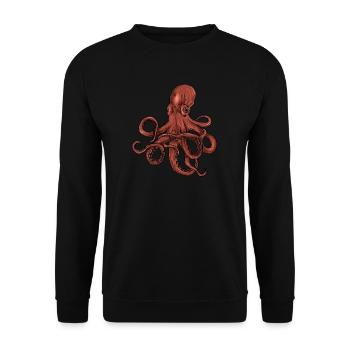 Meeresbiologie Qualle Ozean Wal Krabbe Tintenfisch - Unisex Pullover - Schwarz - Vorne - Alina (178cm) & Michal (187cm)