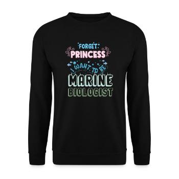 Meeresbiologie Qualle Ozean Wal Krabbe Tintenfisch - Unisex Pullover - Schwarz - Vorne - Alina (178cm) & Michal (187cm)