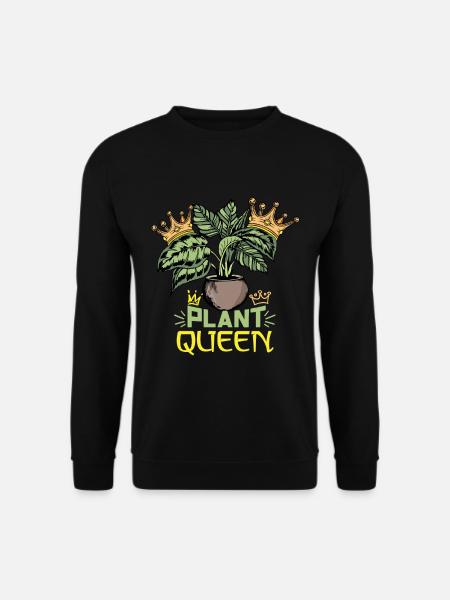 Korbmarante Pflanzen Liebhaberin Calathea Pflanze - Unisex Pullover - Schwarz
