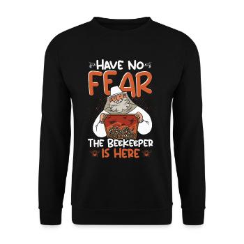 Imker Imkerei Biene Bienen Naturschutz Bienenvolk - Unisex Pullover - Schwarz - Vorne - Alina (178cm) & Michal (187cm)