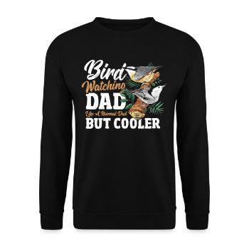 Vogel Beobachter Vögel Beobachten Vogelfreund Amse - Unisex Pullover - Schwarz - Vorne - Alina (178cm) & Michal (187cm)