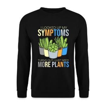 Topfpflanzen Geschenk Frauen Floristin Pflanzen - Unisex Pullover - Schwarz - Vorne - Alina (178cm) & Michal (187cm)