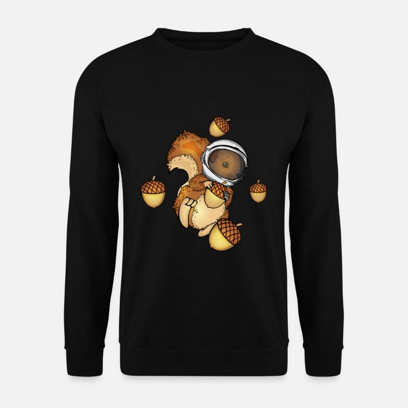 Squirrel Astronaut Gift Kids Space - Unisex Sweatshirt - black