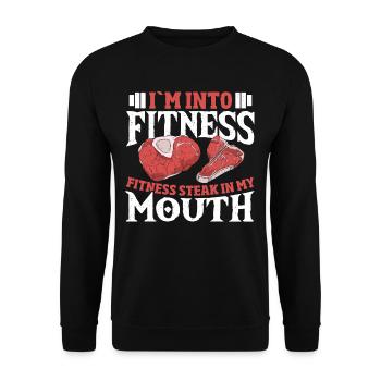 Grillen Grill BBQ Grillsaison Grillieren Steak Koc - Unisex Pullover - Schwarz - Vorne - Alina (178cm) & Michal (187cm)