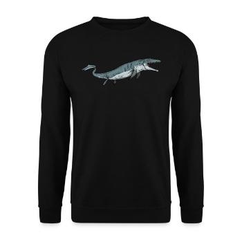 Mosasaurus I Marine Repiel Cretaceous Fossils - Unisex Sweatshirt - black - Front - Alina (178cm) & Michal (187cm)