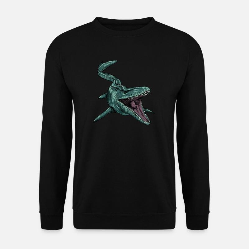 Mosasaurus I Meeresreptiel Kreidezeit Fossilien - Unisex Pullover - Schwarz