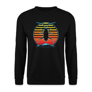Kammerjäger I Vermin Motif for - Unisex Sweatshirt - black - Front - Alina (178cm) & Michal (187cm)