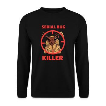 Kammerjäger I Vermin Motif for - Unisex Sweatshirt - black - Front - Alina (178cm) & Michal (187cm)