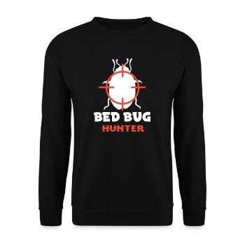 Kammerjäger I Vermin Motif for - Unisex Sweatshirt - black - Front - Alina (178cm) & Michal (187cm)