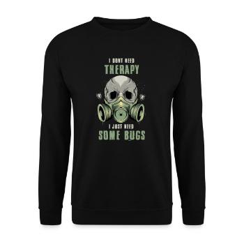 Kammerjäger I Vermin Motif for - Unisex Sweatshirt - black - Front - Alina (178cm) & Michal (187cm)