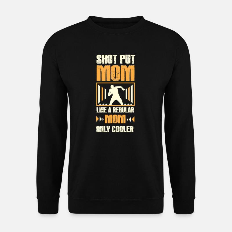 Kugelstoßen I Leichtathletik Diskuswerfer Motiv - Unisex Pullover - Schwarz