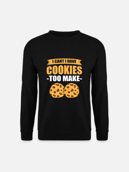 Backen Kuchen Bäckerei Konditorei Kochen Küche Leb - Unisex Pullover - Schwarz