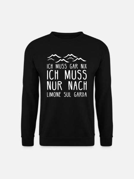 Limone am Gardasee I Motiv für Italien Urlaub - Unisex Pullover - Schwarz