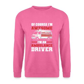 Ambulanz Ambulanzfahrer Ambulanz Beruf Fahrer-Moti - Unisex Pullover - Pink - Vorne