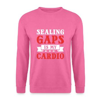 Sceller les lacunes est ma lutte antiparasitaire cardio - Sweat-shirt Unisexe - rose - Devant
