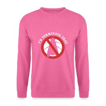 Je mettrais fin à cette extermination de lutte antiparasitaire - Sweat-shirt Unisexe - rose - Devant