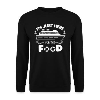 Kreuzfahrt I Kreuzfahrtschiff Urlaub Motiv für - Unisex Pullover - Schwarz - Vorne - Alina (178cm) & Michal (187cm)
