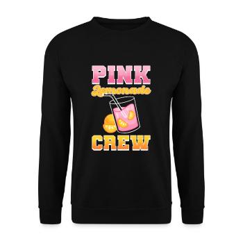 Pink Lemonade Crew Lemonde Stand Lemonade Boss - Unisex Sweatshirt - black - Front - Alina (178cm) & Michal (187cm)