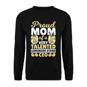Fière maman d’un PDG de stand de limonade très talentueux - Sweat-shirt Unisexe - noir - Devant - Alina (178cm) & Michal (187cm)
