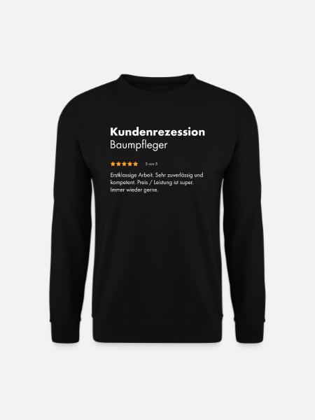 Baumpfleger I Baumkletterer Kettensäge Motiv für - Unisex Pullover - Schwarz