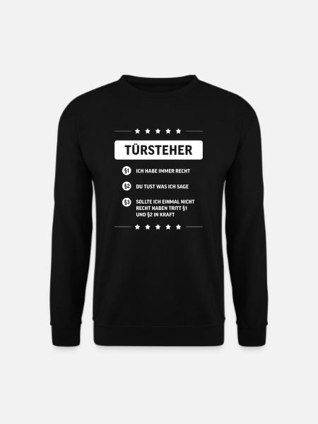 Türsteher I Sicherheitsdienst Motiv für Security - Unisex Pullover - Schwarz