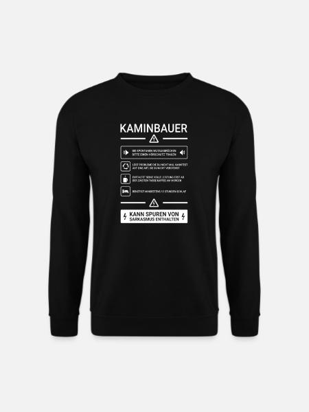 Kaminbauer I Luftheizungsbau Motiv für - Unisex Pullover - Schwarz