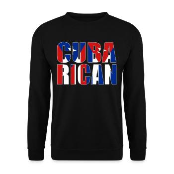 CubaRican Cuba Puerto Rico Cuban Puerto Rican - Unisex Pullover - Schwarz - Vorne - Alina (178cm) & Michal (187cm)