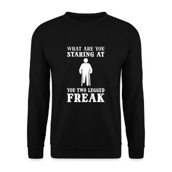Opération gouvernementale d’amputation des amputés - Sweat-shirt Unisexe - noir - Devant - Alina (178cm) & Michal (187cm)