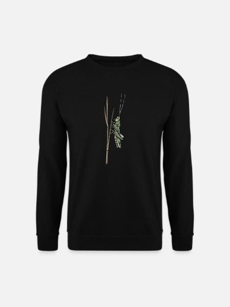 Grashüpfer I Zikade Insekten Motiv für - Unisex Pullover - Schwarz