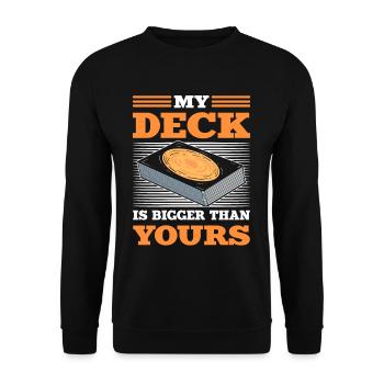 My Deck Is Better Then Yours Trading Card Game - Unisex Pullover - Schwarz - Vorne - Alina (178cm) & Michal (187cm)