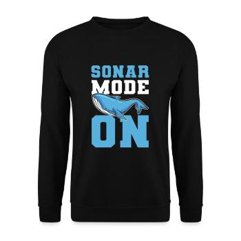 Mode sonar sur les sciences marines Biologiste marin - Sweat-shirt Unisexe - noir - Devant - Alina (178cm) & Michal (187cm)