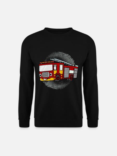 Feuerwehrauto Löschfahrzeug Geschenk Feuerwehr - Unisex Pullover - Schwarz