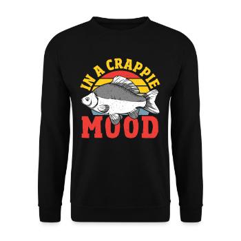 In a Crappie Mood Crappie Fishing Fish Hunting - Unisex Sweatshirt - black - Front - Alina (178cm) & Michal (187cm)