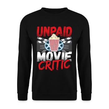 Critique de cinéma non rémunéré Réalisateur - Sweat-shirt Unisexe - noir - Devant - Alina (178cm) & Michal (187cm)