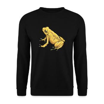 Poison Dart Frog I Toad Frog Motif for Amphibians - Unisex Sweatshirt - black - Front - Alina (178cm) & Michal (187cm)