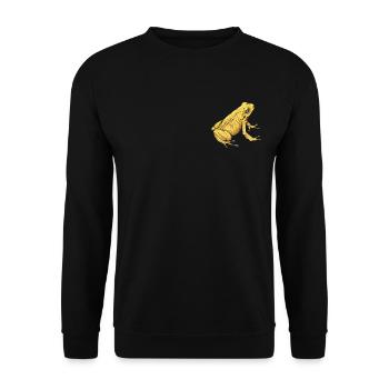 Poison Dart Frog I Toad Frog Motif for Amphibians - Unisex Sweatshirt - black - Front - Alina (178cm) & Michal (187cm)