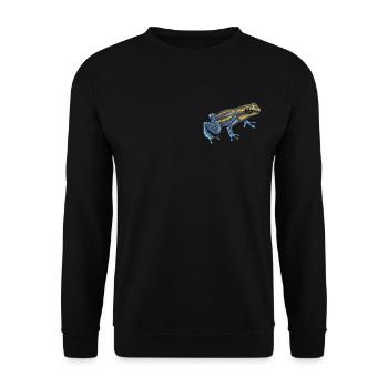 Poison Dart Frog I Toad Frog Motif for Amphibians - Unisex Sweatshirt - black - Front - Alina (178cm) & Michal (187cm)