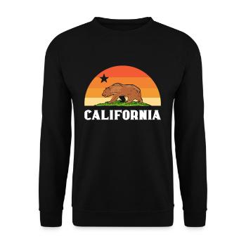 California Continents - Unisex Sweatshirt - black - Front - Alina (178cm) & Michal (187cm)