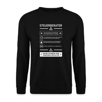 Steuerberater I Examen Finanzen Steuern Motiv für - Unisex Pullover - Schwarz - Vorne - Alina (178cm) & Michal (187cm)