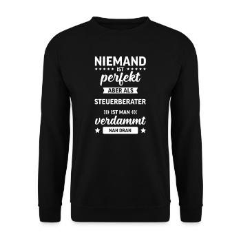 Steuerberater I Examen Finanzen Steuern Motiv für - Unisex Pullover - Schwarz - Vorne - Alina (178cm) & Michal (187cm)