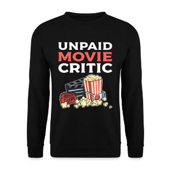 Critique de cinéma non rémunéré Réalisateur - Sweat-shirt Unisexe - noir - Devant - Alina (178cm) & Michal (187cm)