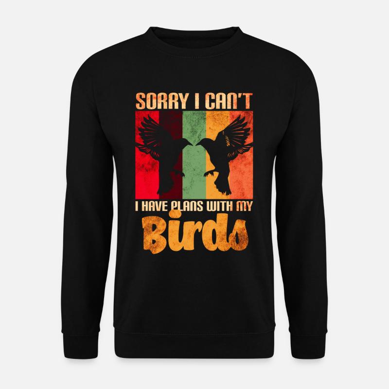 Bird Lovers Birds - Unisex Sweatshirt - black