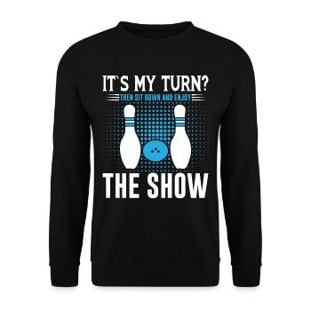 Bowling - Unisex Pullover - Schwarz - Vorne - Alina (178cm) & Michal (187cm)