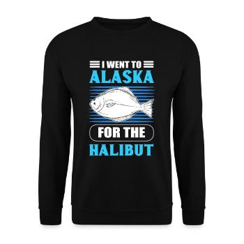 Flétan Pêche Poisson de mer Hameçons Appâts Pêcheur Poisson - Sweat-shirt Unisexe - noir - Devant - Alina (178cm) & Michal (187cm)