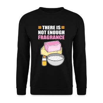 There Is No Enough Fragrance Soap Making Soap - Unisex Pullover - Schwarz - Vorne - Alina (178cm) & Michal (187cm)