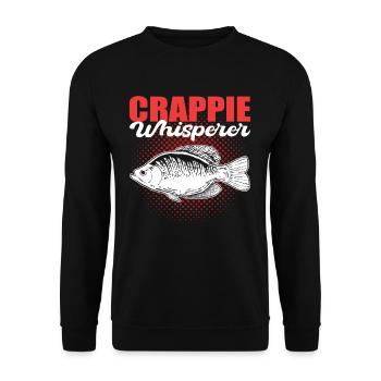 Crappie Whisperer Crappie Fishing Fish Hunting - Unisex Pullover - Schwarz - Vorne - Alina (178cm) & Michal (187cm)