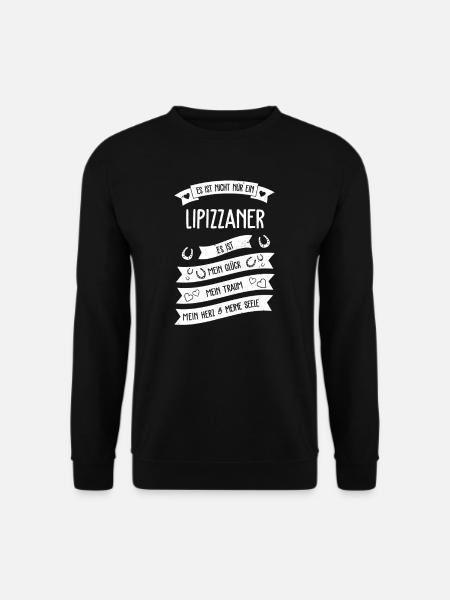 Mein Lipizzaner I Pony Pferde Motiv für Reiterin - Unisex Pullover - Schwarz